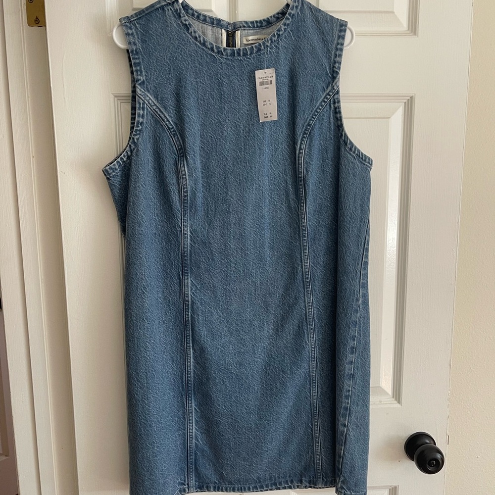 Abercrombie & Fitch Light Blue Denim Mini Dress